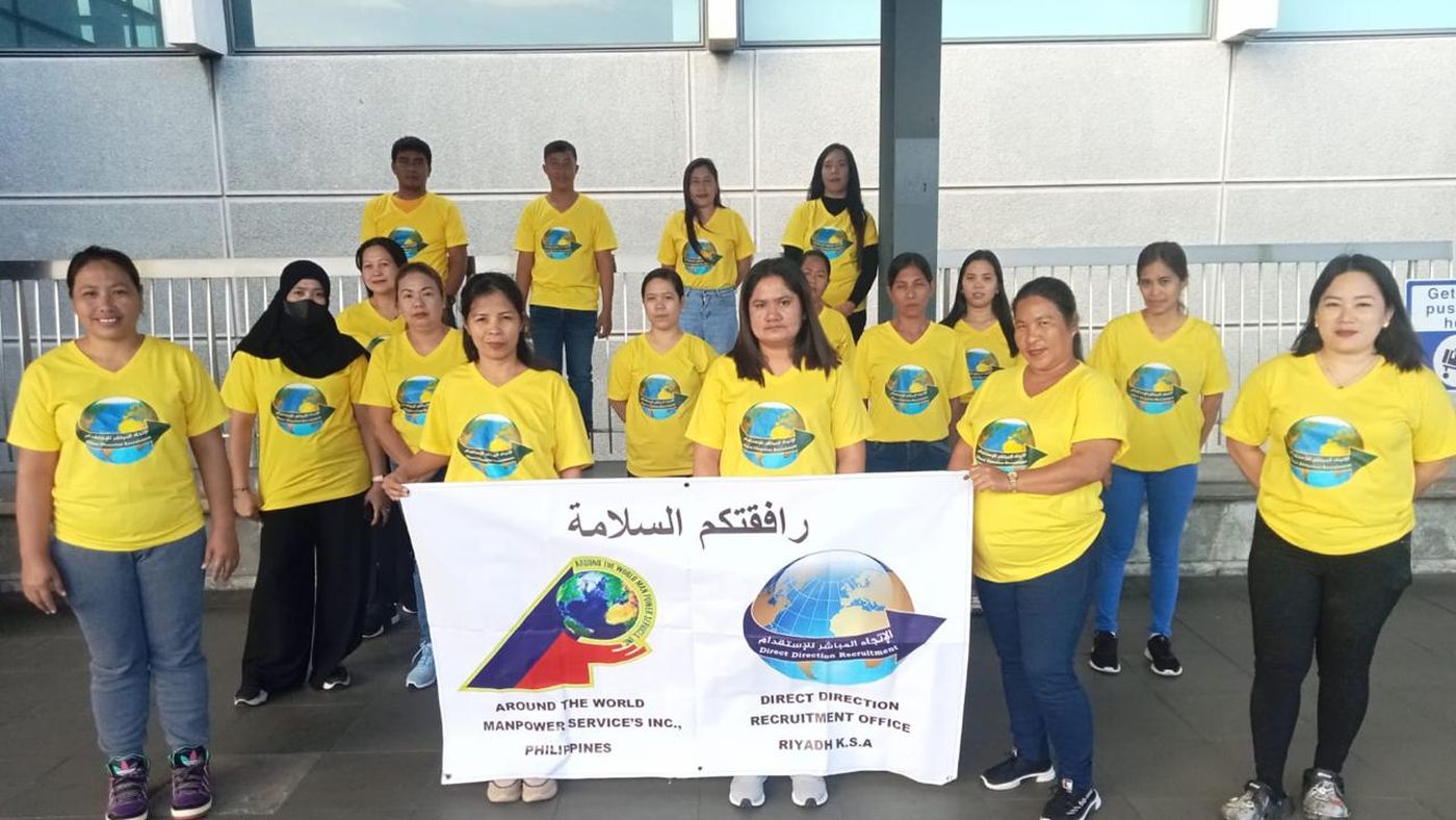 Batch send-off with safe travels banner